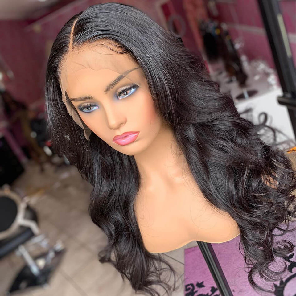 Transparent Lace Front Human Hair Wigs  Body Wave Lace Front Wig Full Lace Wig